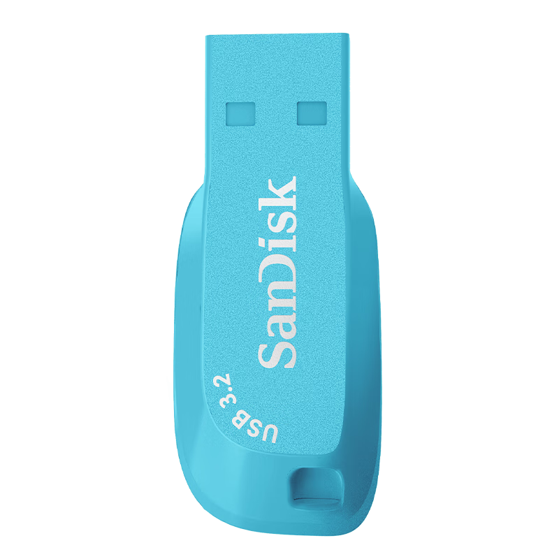 Sandisk 64GB USB3.2 Flash Drive, CZ410 Cool Butterfly Blue, Read Speed 100MB/s, Compact And Portable, Password Protection, Ideal for Business Office And Study