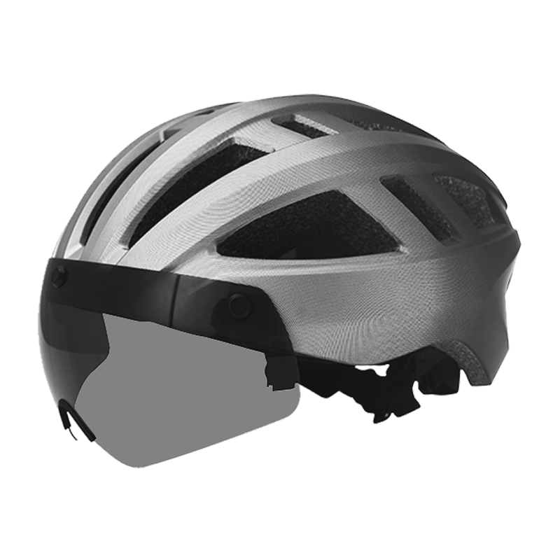 JD Original Cycling Helmet, Mountain And Road Bike Helmet, Safety Helmet for Men And Women, One-Piece Molded Design, Black And Gray