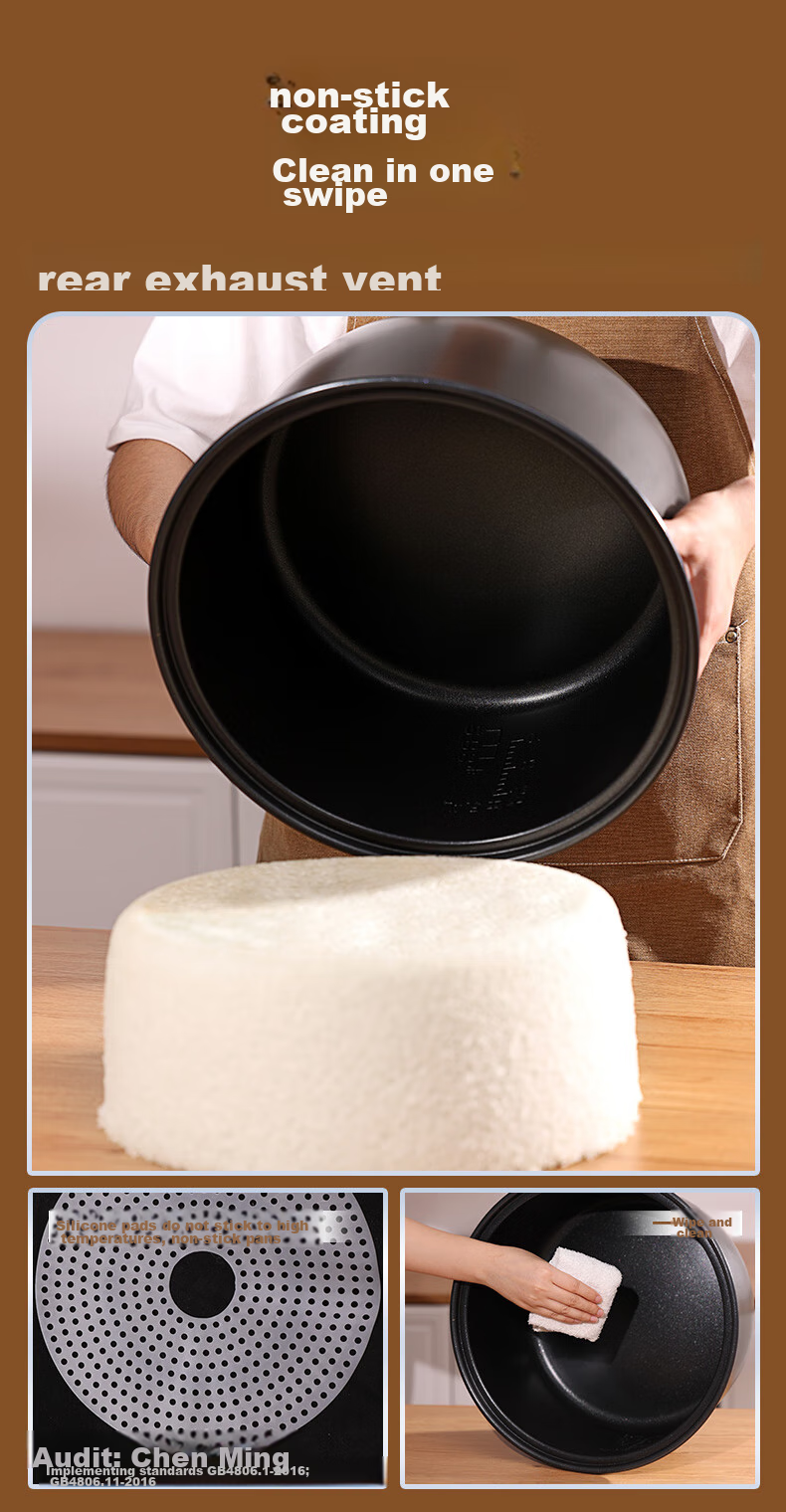 CUCKOO Korean Brand Large Capacity Rice Cooker, Non-Stick Bottom, Easy to Clean, 3D Heating, Long-Lasting Heat Preservation, Electric Rice Cooker, 17.5L, Serves 8+ People, CR-3510R 5