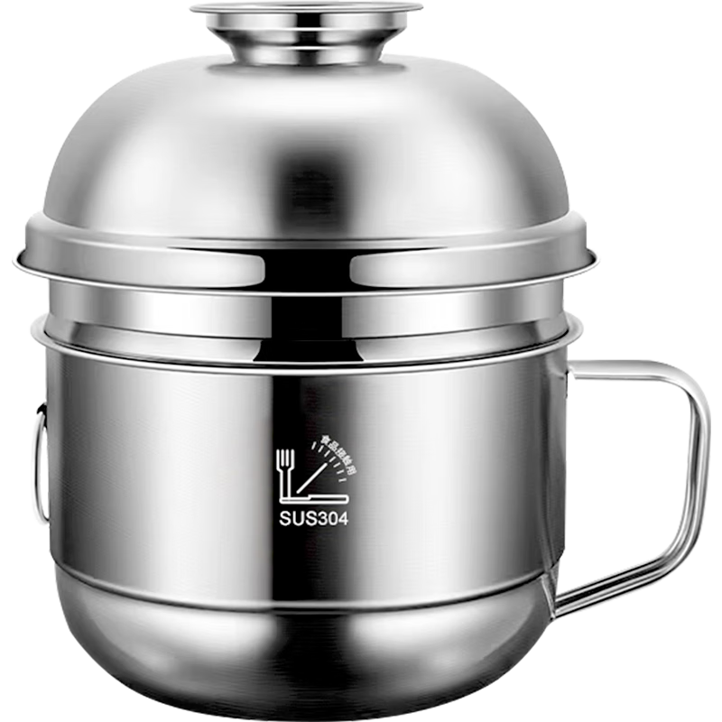 Guangyi 304 Stainless Steel Lunch Box, Fast Food Cup, Bowl for Students, Noodle Bowl, Noodle Cup, Two-Layer Bento Box GY8560