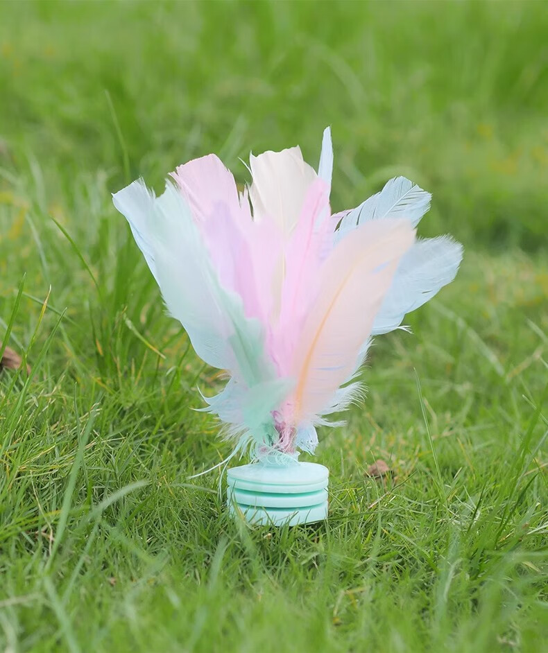 Zihu Colorful Feather Shuttlecock for Children And Elementary School Students, Shuttlecock for Competition, Durable And Kickable, 3-Pack 7