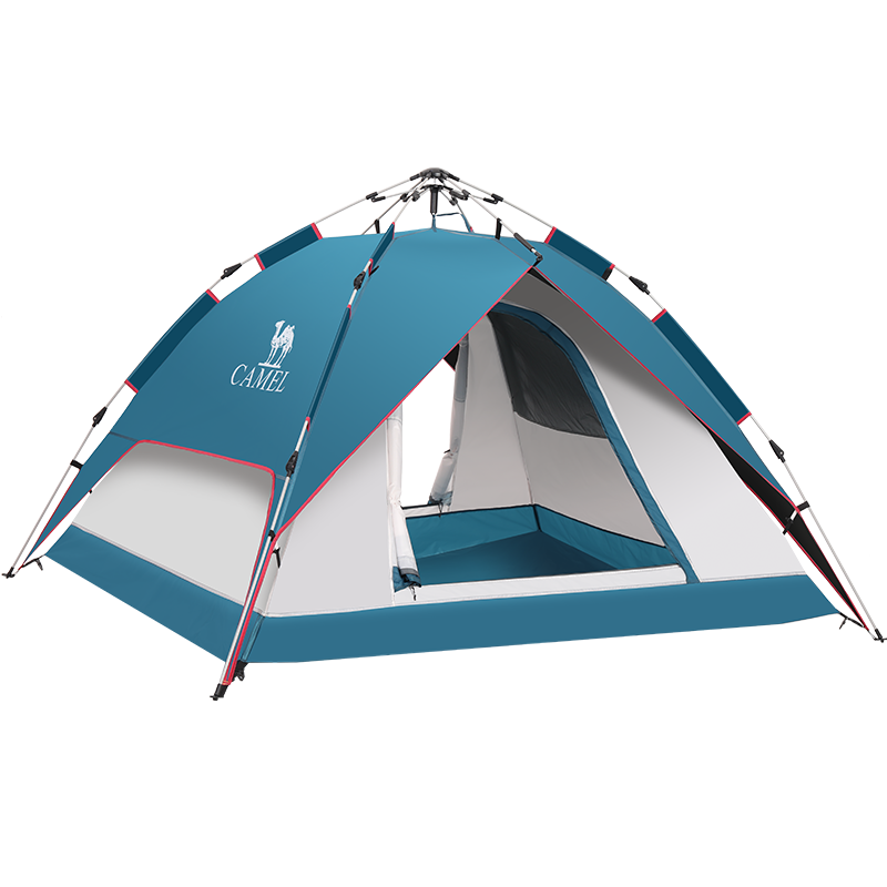 CAMEL Outdoor Black Gel Sun Protection Tent, Fully Automatic Portable Folding Thickened Rainproof Camping Equipment, A1S3NA111-3