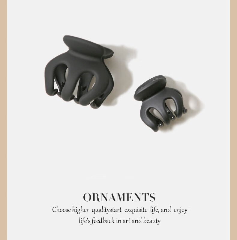 Chense High Ponytail Hair Claw Clips (Set of 14) Medium Pumpkin-Shaped Shark Clips for Back of Head And Bu 11