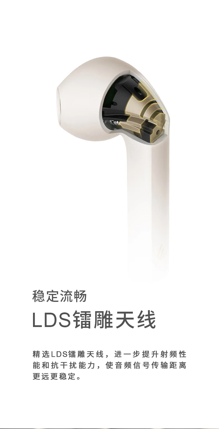 Edifier EDIFIER LolliPods Plus true wireless bluetooth headset semi-in-phone universal Apple Android mobile phone loli pods Valentine's Day gift cloud white Edifier EDIFIER LolliPods Plus true wireless bluetooth headset semi-in-phone universal Apple Android mobile phone loli pods Valentine's Day gift cloud white