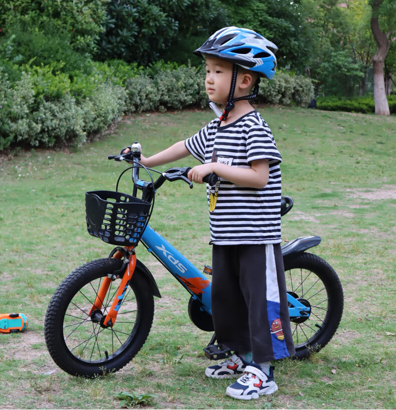 Osagie Ot9 Bicycle Helmet, Children's Safety Helmet, Cycling Balance Bike Wheel Skating Helmet, Breathable Lightweight Bicycle Equipment, Blue 1