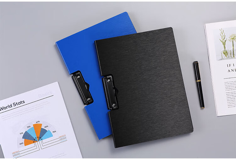 COMIX FPP Vertical Folding Board Clip Conference Folder A4 Thickened Hard File Folder Poetry Recitation Contract Clipboard Exam Paper Document Storage Folder Menu Folder EA8009 7
