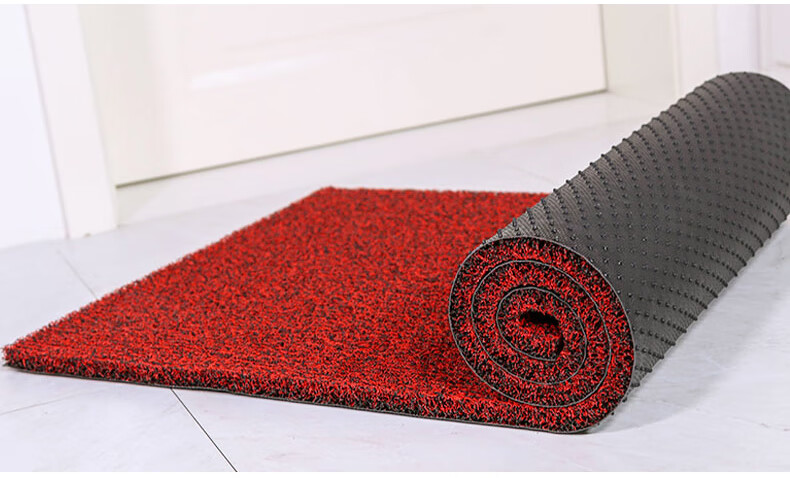 DIYIN Entrance Door Mat, Doormat, Loop Mat, Entrance Foot Mat, Non-Slip Mat, Thickened Black And Red, 60*90cm 11