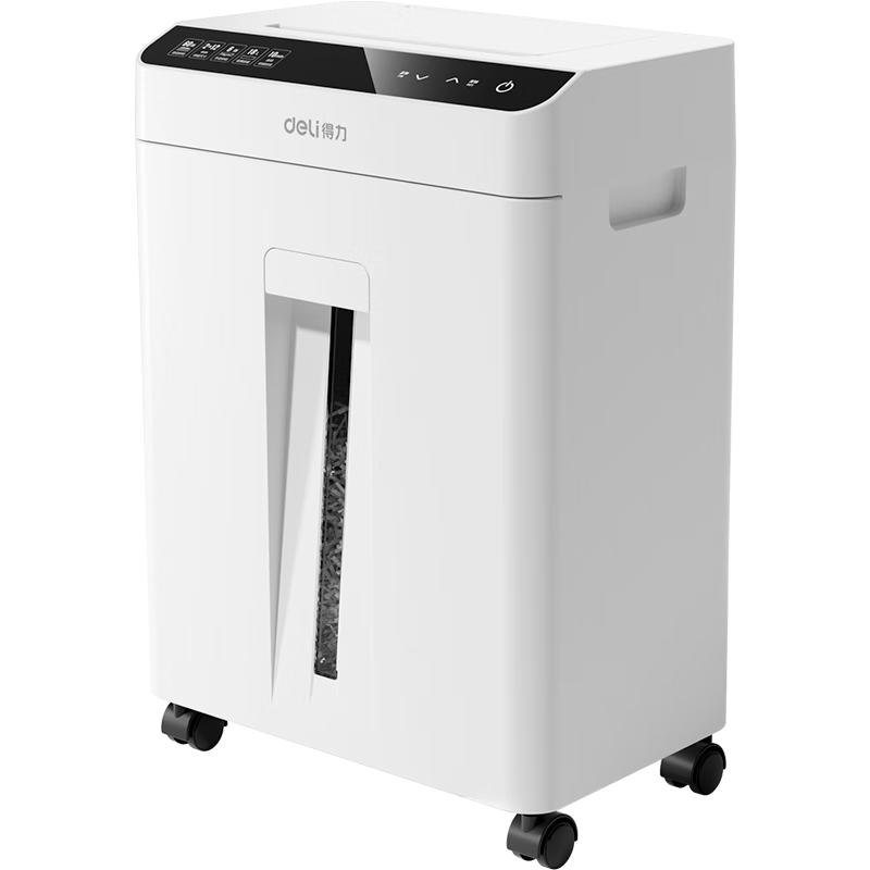 Deli Automatic Paper Shredder, 30 Minutes Continuous Shredding of 60 Sheets, Level 4 Large-Size Powerful Office-Specific Document Shredder, 18L Capacity, Tray-Type GA811