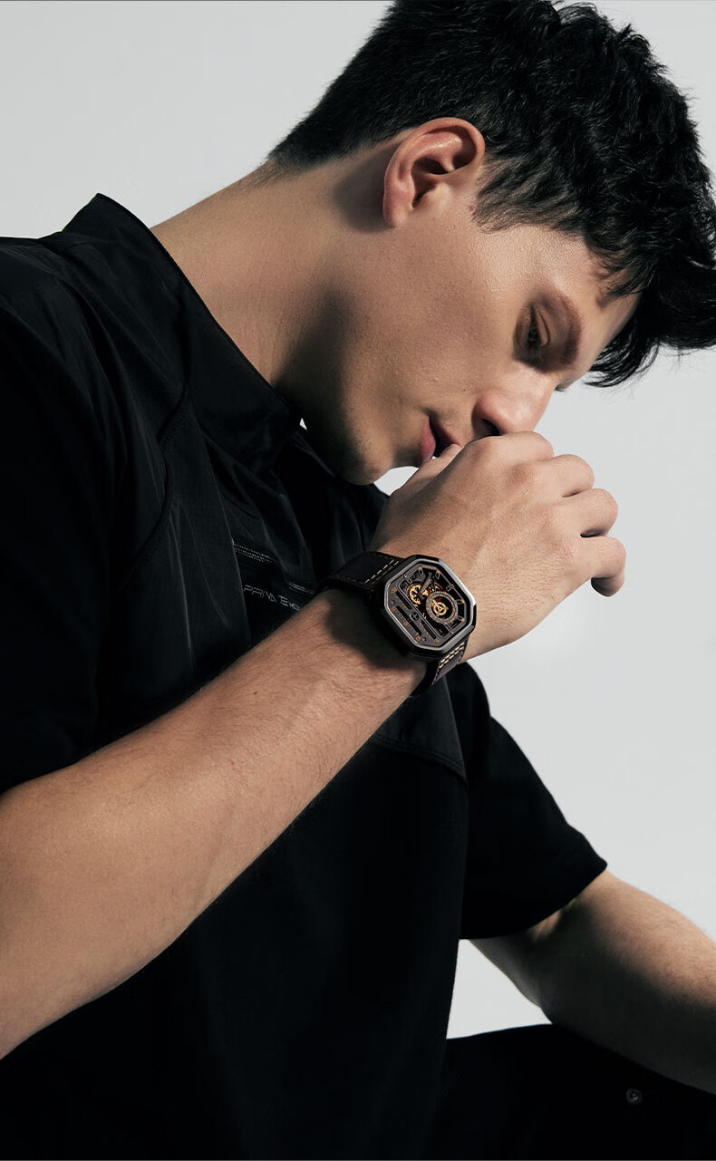 AGELOCER Original Racing Watch, Stylish Men's Skeleton Mechanical Watch, High-End Chinese Watch with Large Dial, Birthday Gift for Boyfriend 8