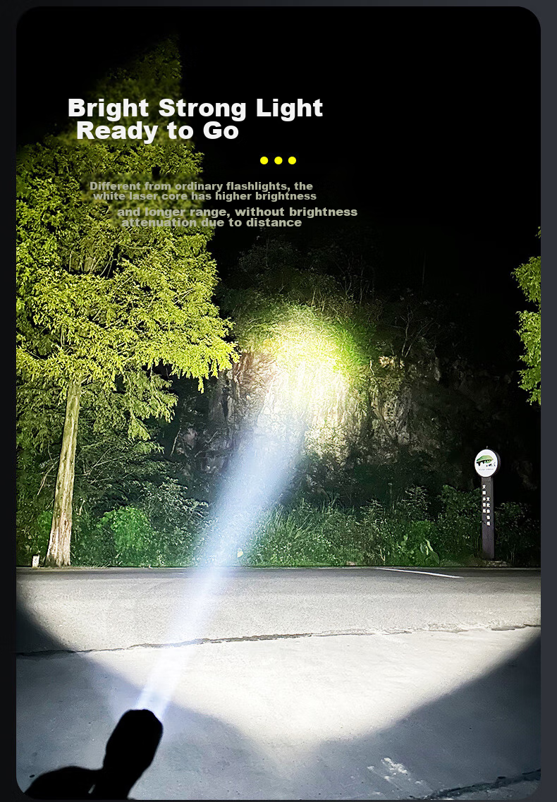 AIC Flashlight, High Brightness, Compact LED, Multi-Functional, Mini Portable, Rechargeable, for Outdoor, Home Use, Students, Survival 6