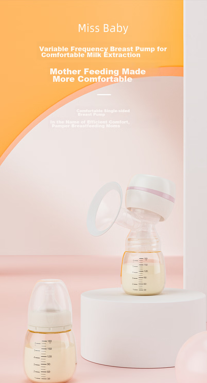 Missbaby Electric Breast Pump, Portable All-In Breast Pump, Milk Collector, High Suction Power, Fully Automatic Milk Extraction Machine 1