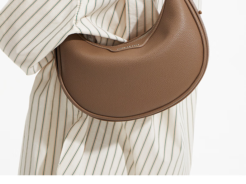AMAZING SONG Half-Moon Bag, Small Size, Original High-End Designer Crescent Bag, Cowhide Shoulder Crossbody Underarm Women's Handbag, Birthday Gift 9