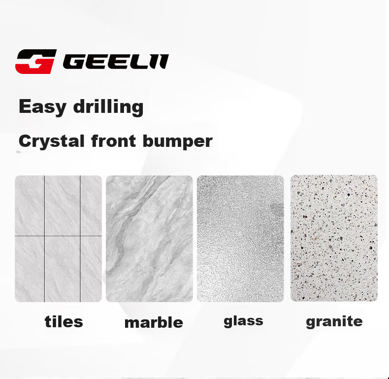GeeLii Ceramic Tile Hole Cutter, Glass Vitrified Tile Marble Dry Drilling Bit 10mm 59102 4