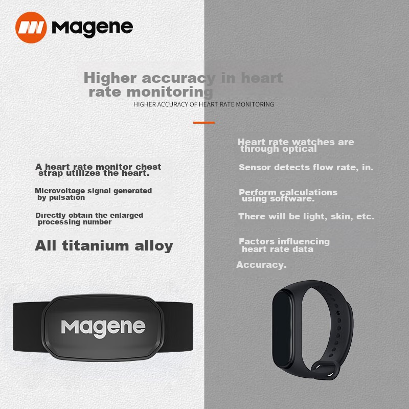 Пульсометр Magene H303, нагрудный датчик сердечного ритма, ANT+/Bluetooth, для фитнеса и велоспорта