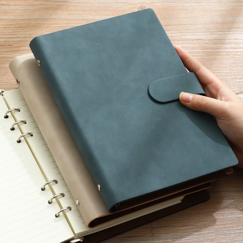 Faramon A5 Refillable Notebook Simple Business Office Detachable Large Meeting Diary Black