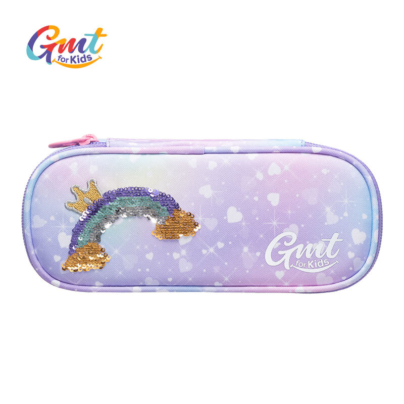 Gmt for Kids Student Lightweight Classified Pencil Case Children's Pouch Elementary School Student Starry Purple (Free Gift, Not for Sale)