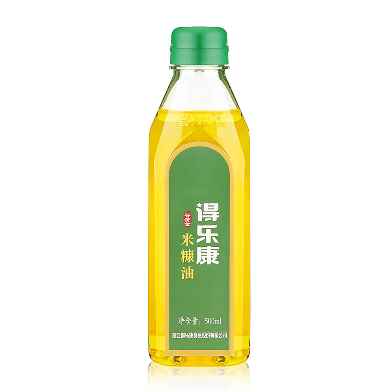 得乐康 谷黄金稻米油500mL 可生食食用油米糠油