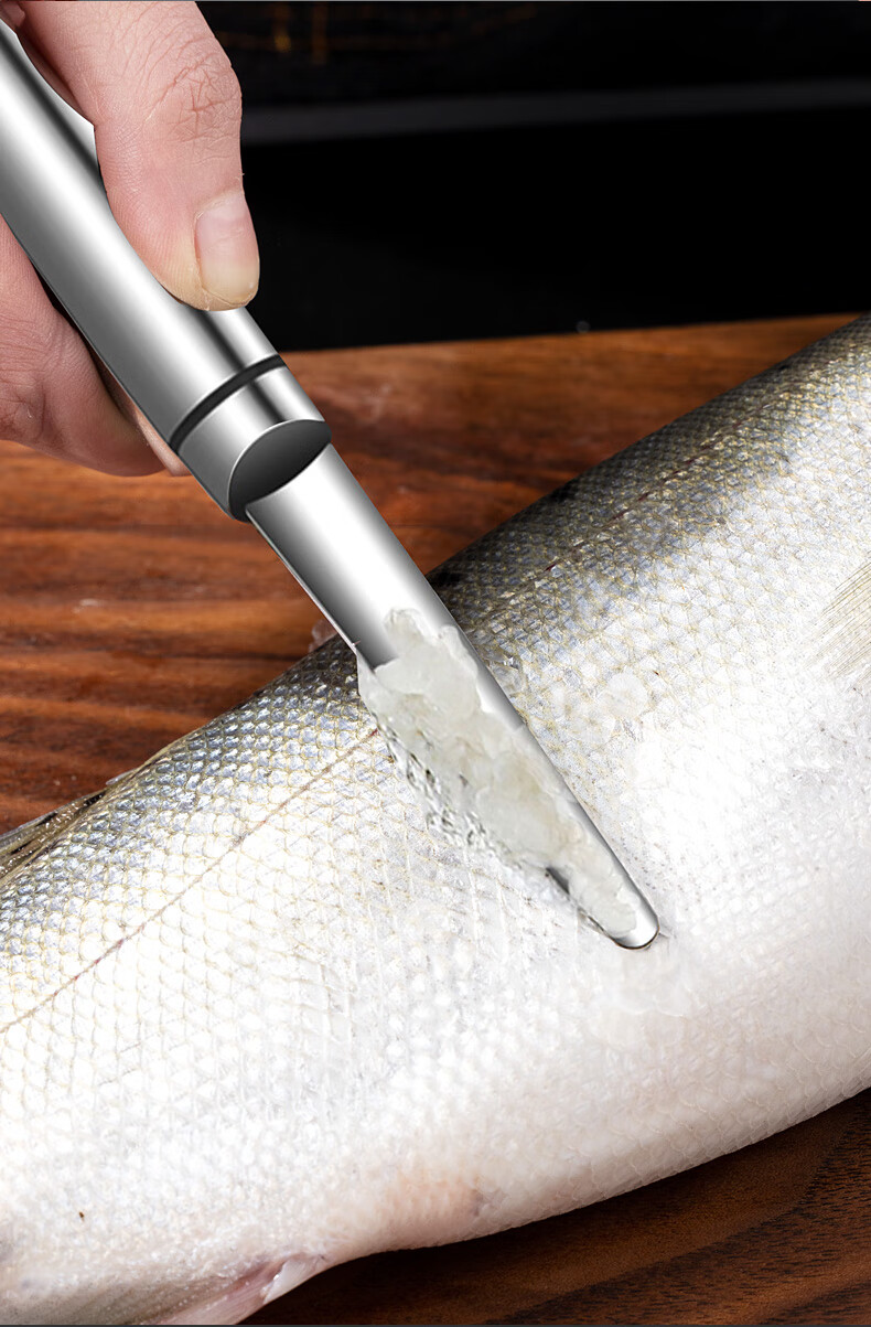 Newair 304 Stainless Steel Fish Scale Remover, Fish Scale Removal Tool, Household De-Scale Knife, Specialized Knife for Removing Scales, Scale Scraper 6