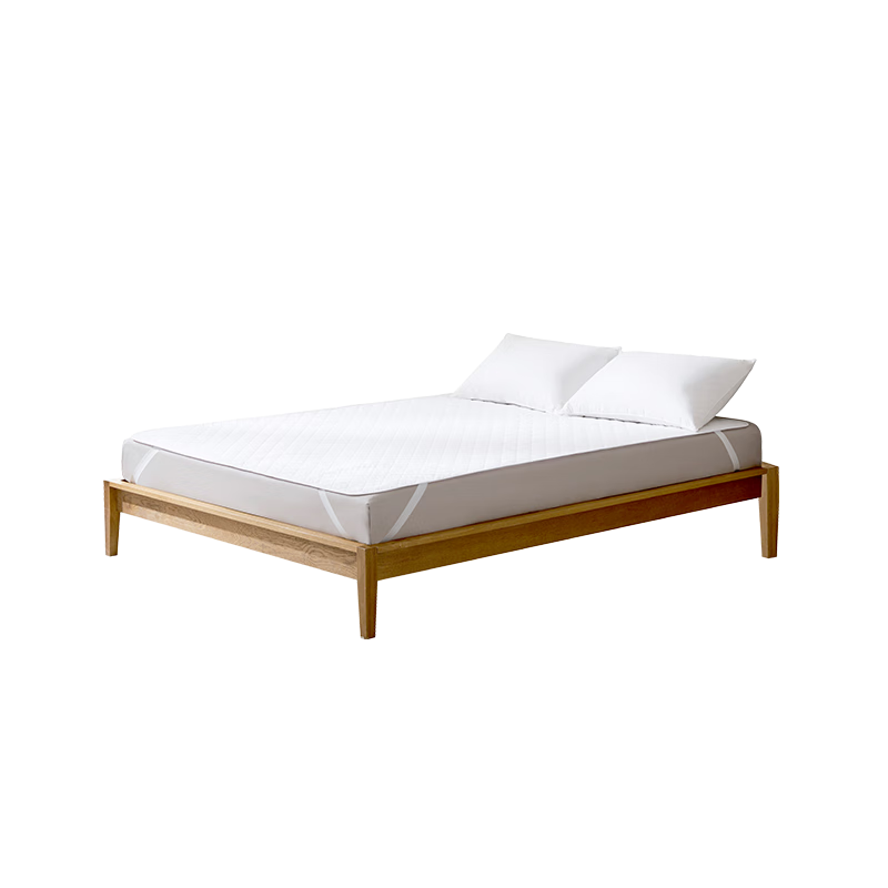 Wangyiyanxuan Mattress Protector, 3-Layer Standard Class A Antibacterial Waterproof Mattress Pad, 150×200cm, White Fitted Sheet Style