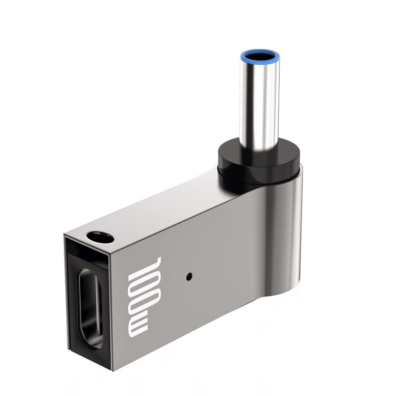 Delippo HP Laptop 100W Adapter, Type-C to 4.5*3.0MM Blue Small Port with Pin, Suitable for Zhan66/M4/Envy14/90W/65W