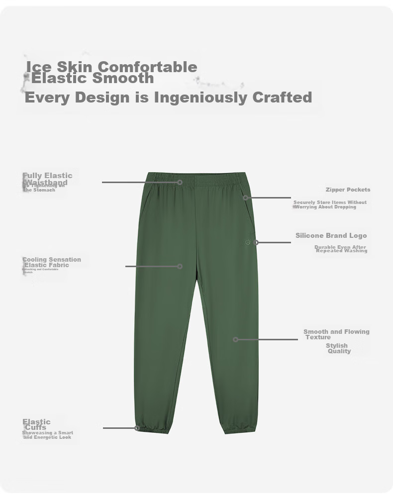 TECTOP Casual Pants, Lightweight Outdoor Men's Breathable Trousers, 2422151ZZ Men's Classic Black S 6