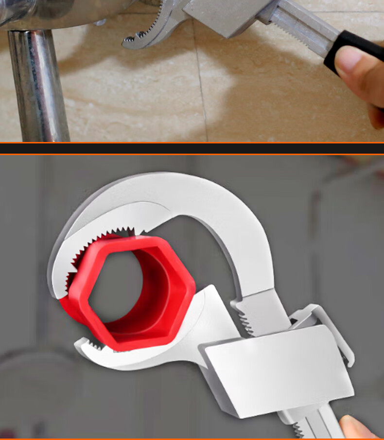 Paola Multi-Functional Sink Wrench, Toilet And Bathroom Faucet Hose Socket Plumbing Installation And Removal Tool 2468 10