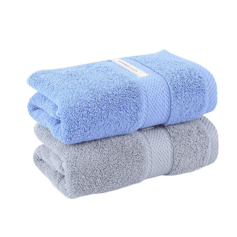 Grace Pure Cotton Towel, Single Pack, Antibacterial, Soft, Absorbent Face Towel for Washing And Cleaning, Blue Sports Color