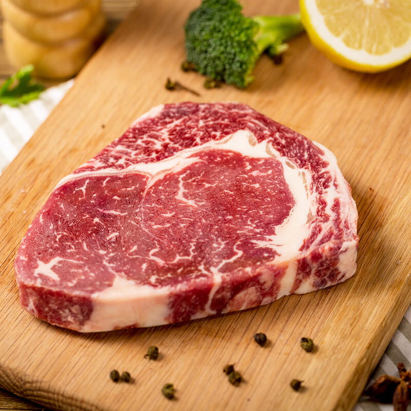 天谱乐食澳洲/新西兰精选草饲眼肉原切牛排 200g健身食材草饲牛肉生鲜