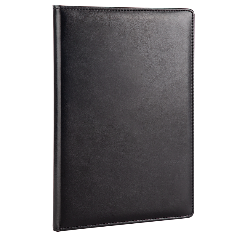 Deli Notebook, 16K 80 Sheets Large Size, Classic Business Style, Single Pack with Refill Core, PU Material Leather Cover, Office Supplies, Meeting Journal, Stationery, 7994 Black