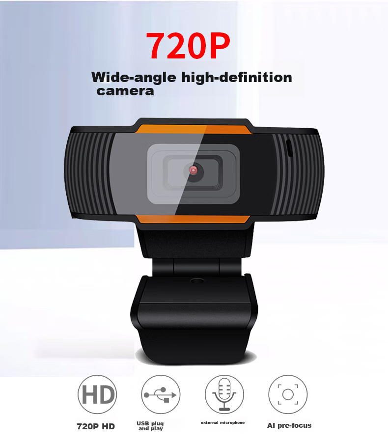 GESOBYTE C205 Computer Webcam, 720P HD Microphone, Video Calls, Conferences, Postgraduate Entrance Exams, Interviews, Online Classes, Desktop All-In Live Streaming, Home Teaching, USB External Connectio 1