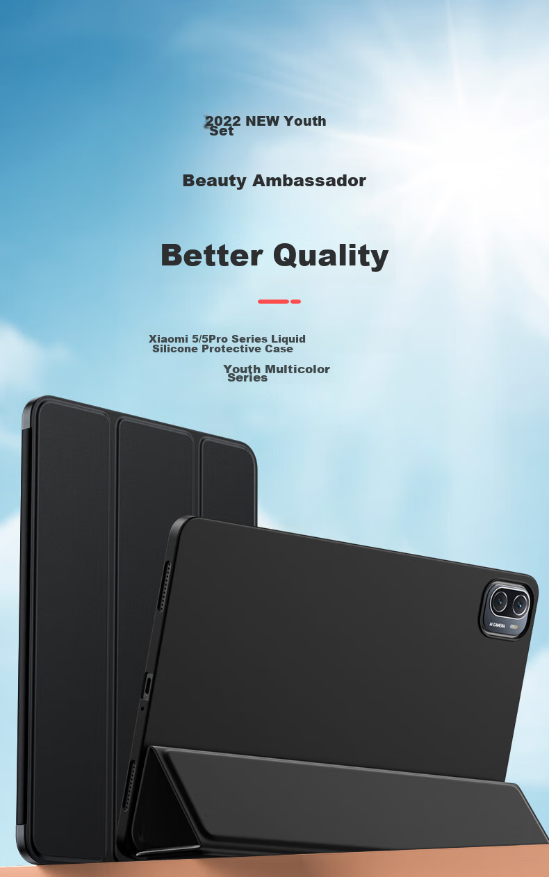 BIAZE Compatible with 2023 Xiaomi Pad 6 MAX Protective Case, 14-Inch Xiaomi Tablet Cover, Smart Sleep Waking Four-Sided Full Protection Back Shell, PB478-Lavender 1