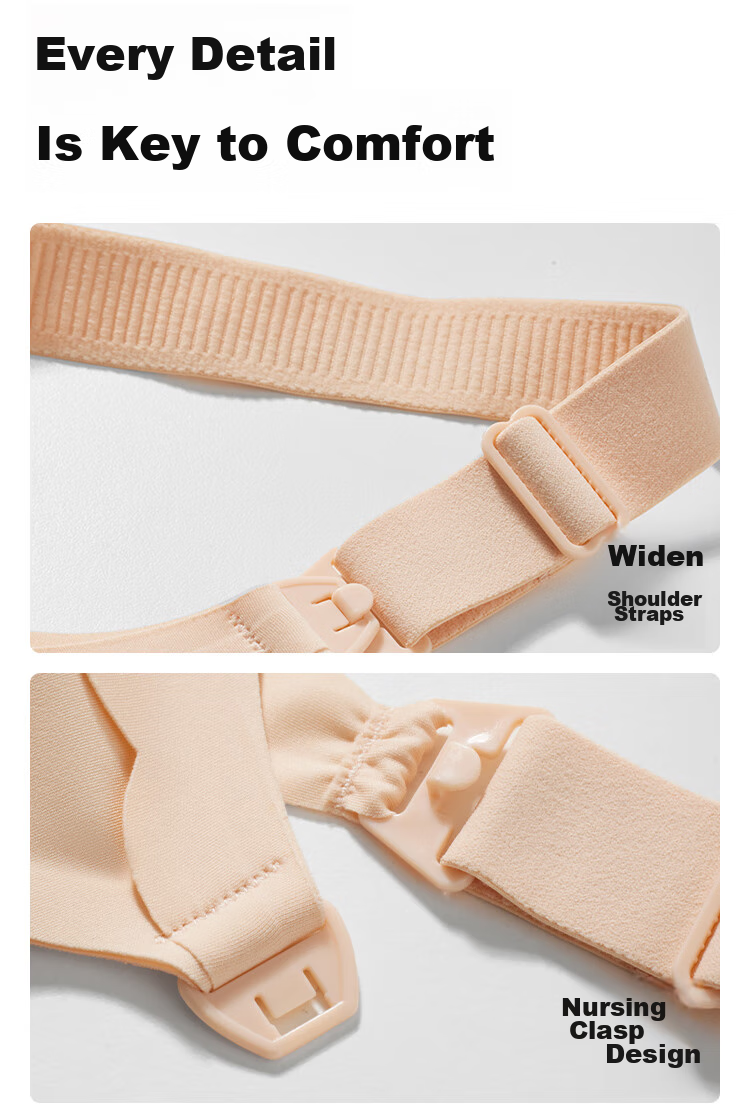 JOYNCLEON Nursing Bra for Pregnant Women, Breathable Maternity Bra for Postpartum Breastfeeding, Push-Up And Anti-Sagging jwx122660 11