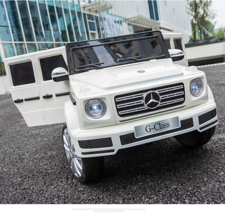 BeRica Mercedes-Benz Authorized Mercedes-Benz G-Class Electric Children's Scooter, Four-Wheel Drive, Remote Control, Rideable, 3C Certified, Off-Road Gift 10