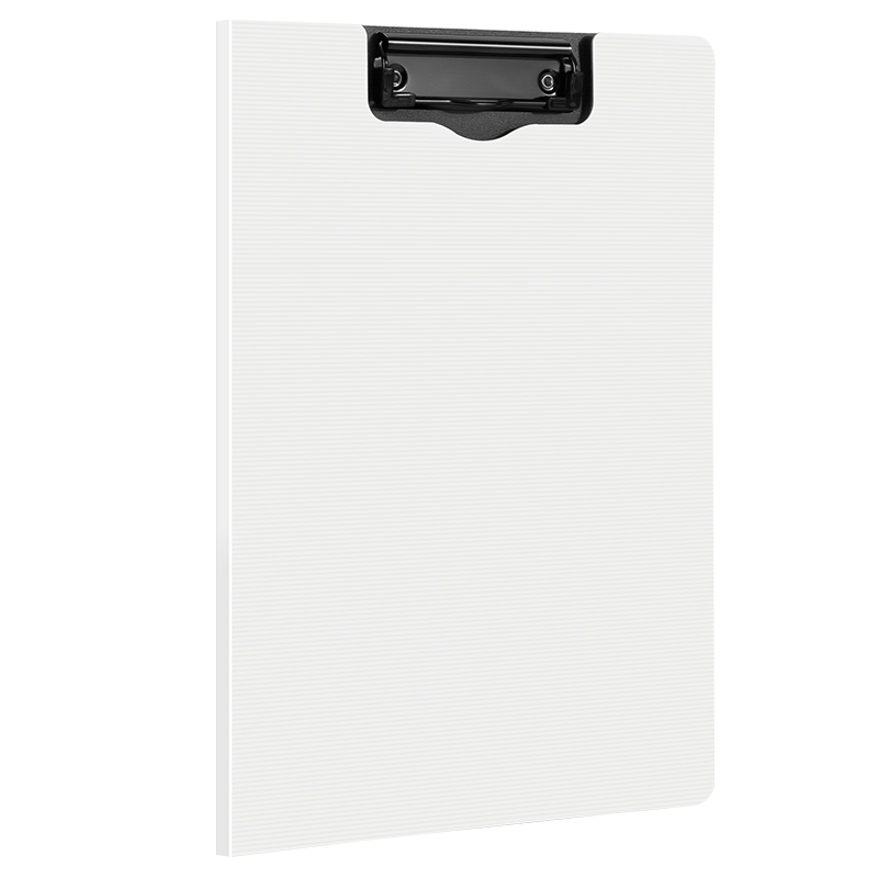 Deli A4 Vertical Folding Clipboard, Conference Folder, Thickened Hard File Folder, Poetry Recitation Contract Clipboard, Exam Paper Storage Folder 5016 White
