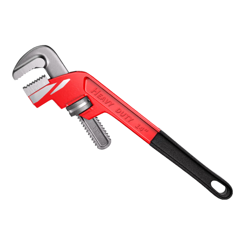 DELIXI ELECTRIC Multi-Function Offset Pipe Wrench Plumbing Pliers Angled Pipe Wrench Heavy-Duty 14-Inch Water Pump Pliers