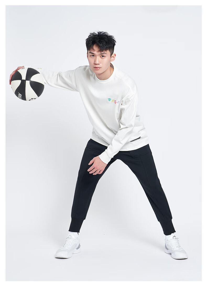 RIGORER Crew Neck Long Sleeve T-Shirt New Autumn Basketball Sports Training Fashion Embroidered Casual Pullover Sweatshirt 12