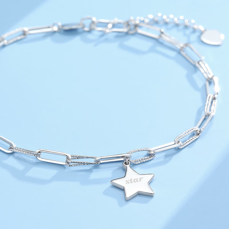 【潮宏基铂金手链】潮宏基 chj jewellery 星空物语 pt950铂金手链女