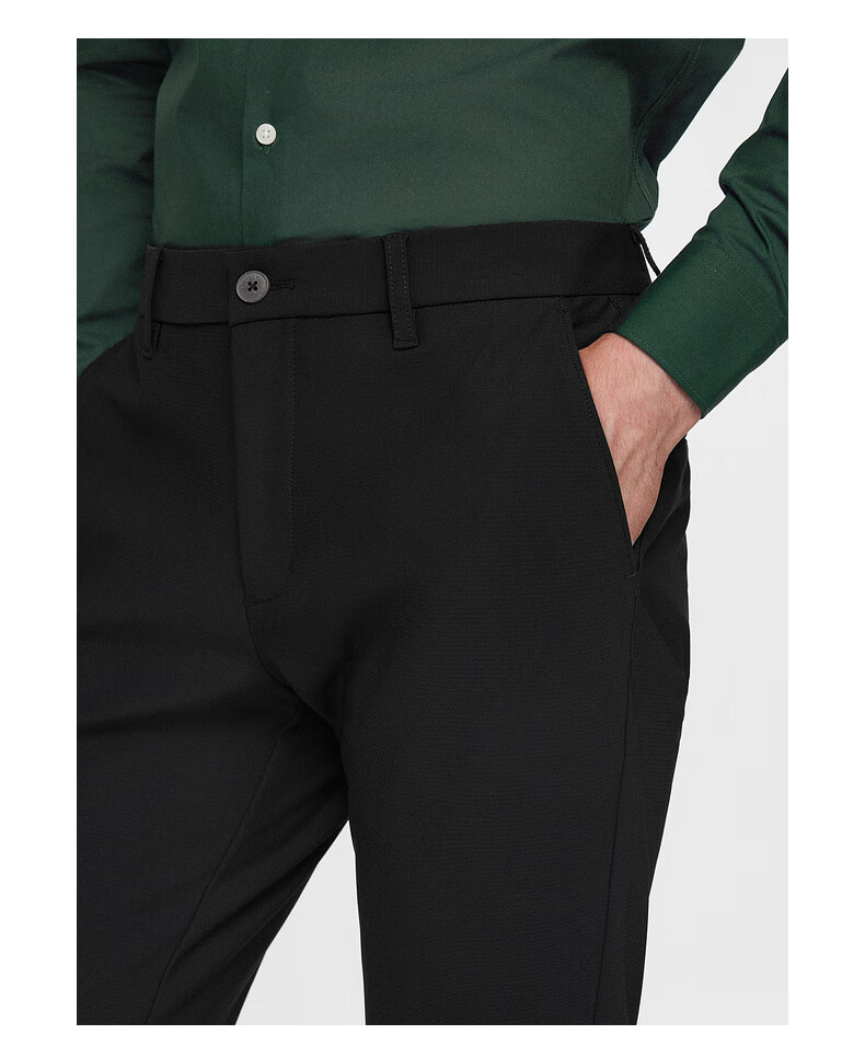 G2000 [Anti-Static] Spring And Autumn Mall Matching Business Commute Soft Comfortable Formal Dress Pants, Black, Size 32 4