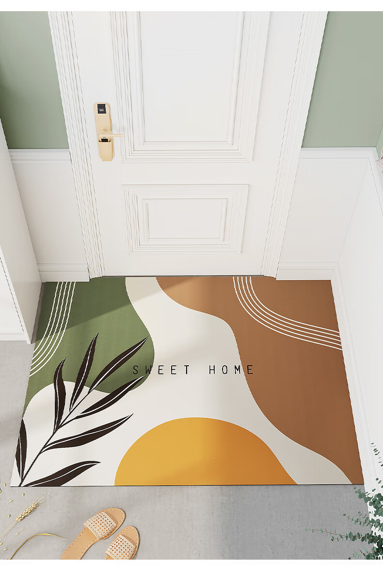 Dajiang Entrance Door Mat, Foot Mat, 2026 New Style, Cuttable Loop Pile Mat, Entrance Doormat, 80x120cm 1