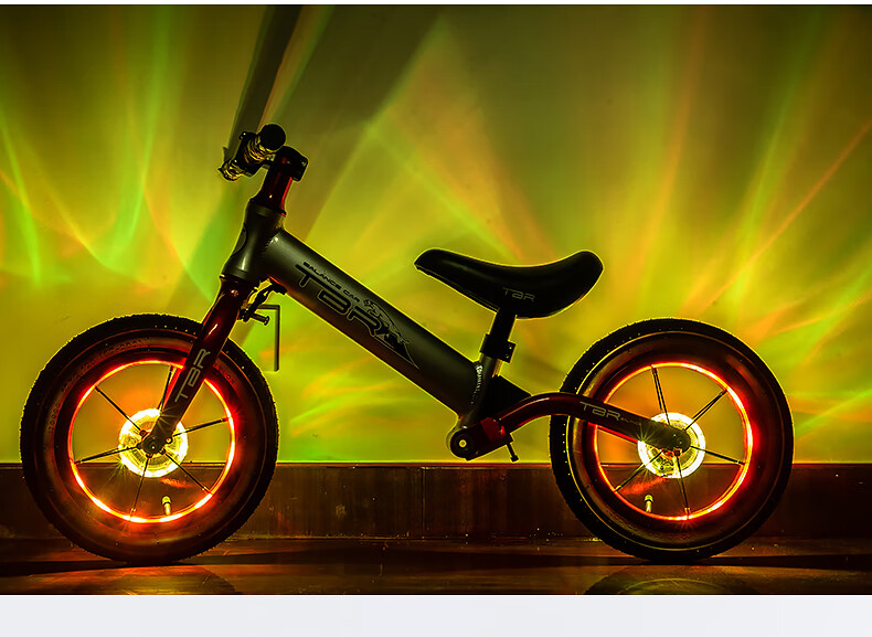 BIKEBROS Bicycle Light, Children's Bicycle Air Valve Light, Wheel Light, Flower Drum Light, Balance Bike Light, Flashing Light, Bicycle Wind Fire Wheel Night Riding Light [Children's Balance Bike Model with Intelligent Sensor] 12