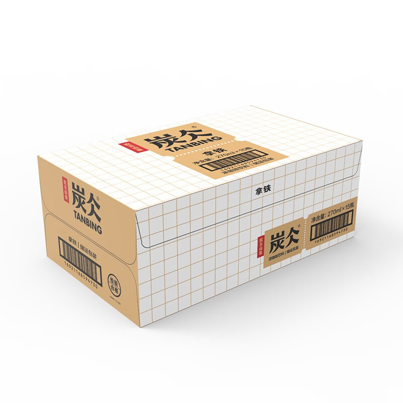 农夫山泉 炭仌咖啡 拿铁 即饮咖啡铝罐270ml*15瓶 纸箱装