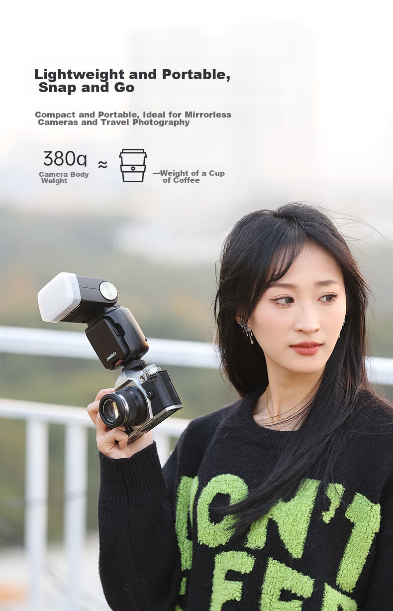 JINBEI Hi-460MAX Hot Shoe Flash for DSLR And Mirrorless Cameras, TTL High-Speed Sync, Portable for Outdoor Shooting, Compatible with Sony Hi-460MAX Sony Version (For Sony) 8