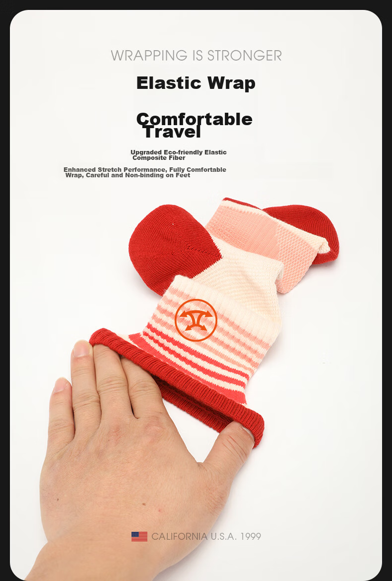TFO Competition-Grade Outdoor Socks, Comfortable And Durable Sports Running Socks, Hiking And Mountaineering Socks 2202395, Women's Red 7