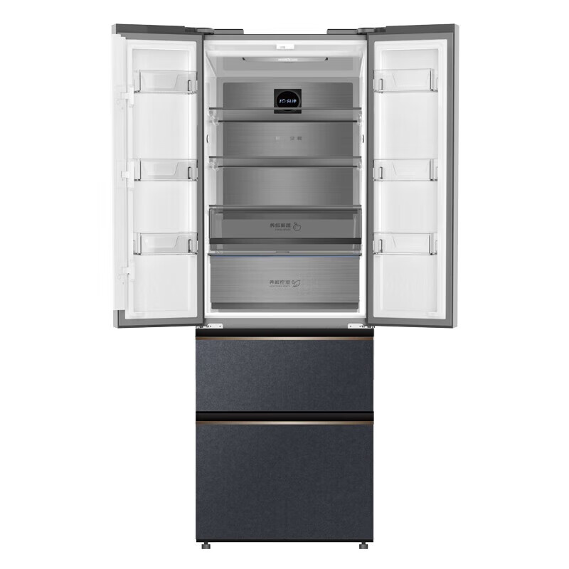 美菱BCD-400WP9BT 400升 十分净 法式多门 精控分储 0.1度 预售款 BCD-400WP9BT墨玉锦