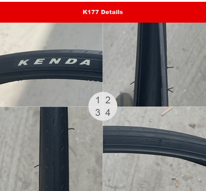 KENDA K193 Road Bike Outer Tire, 700X32c, Bicycle Smooth Tire, Low Resistance, Wear-Resistant, Black 12