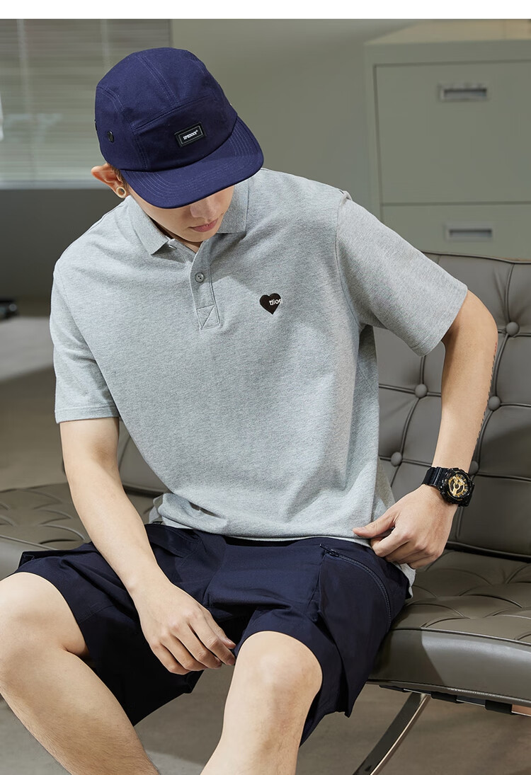 TonLion 2026 Autumn And Winter Men's Polo Shirt, Short Sleeves, Left Chest Embroidery, Small Details 10