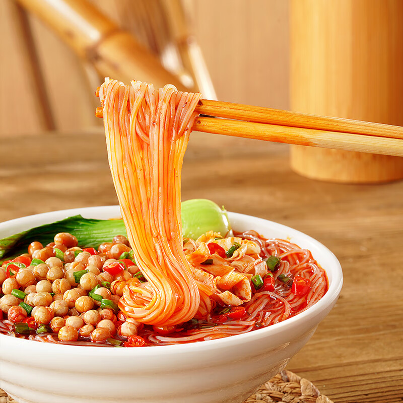 白家陈记 重庆酸辣粉非油炸方便粉丝85g*12桶装  夜宵零食整箱重庆风味