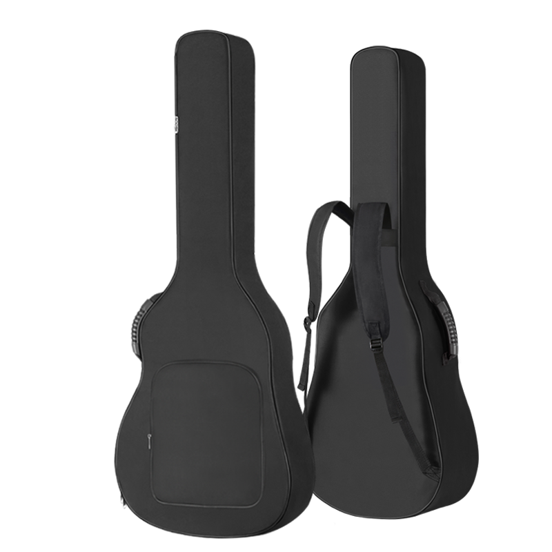 AODSK AB-G600 Guitar Bag Double Shoulder Thickened 40-41 Inch Acoustic Electric Guitar Carrying Case Classic Black