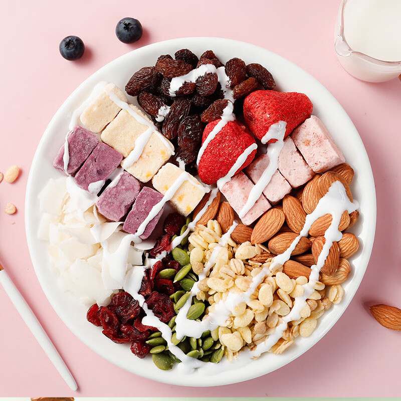 西麦酸奶块果粒燕麦脆350g 水果燕麦片营养早餐五谷代餐干吃休闲零食