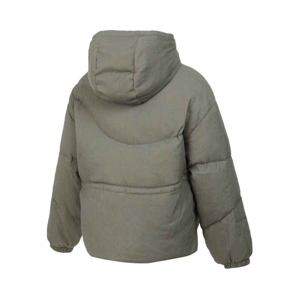 Adidas Women's Winter Regular Duck Down 600 Fill Power Pebble Gray Hooded down Jacket JG5931 M